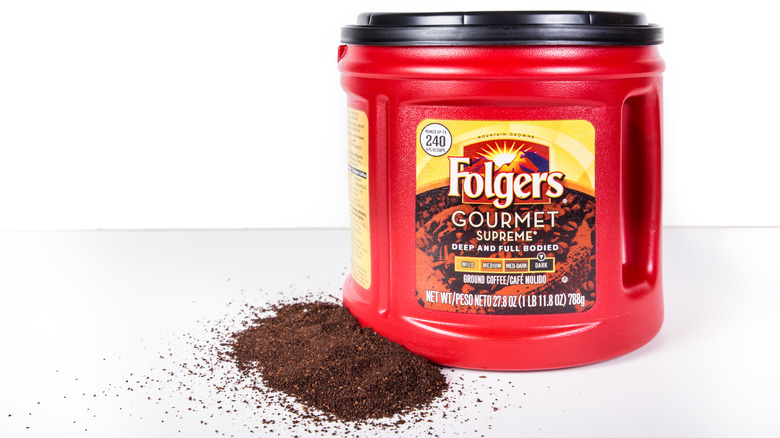 Folgers Coffee canister