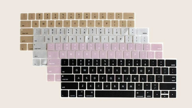 four silicone keyboard covers