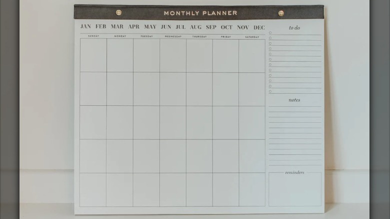 large monthly planner calendar