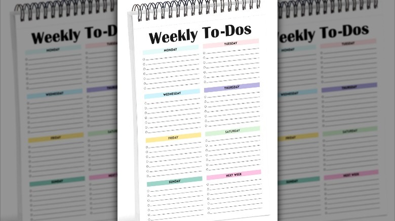 Weekly To-Dos notepad