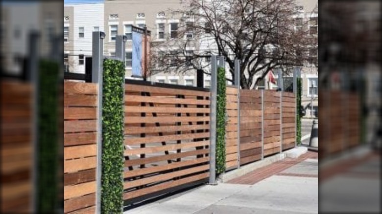 Ipe wood fence