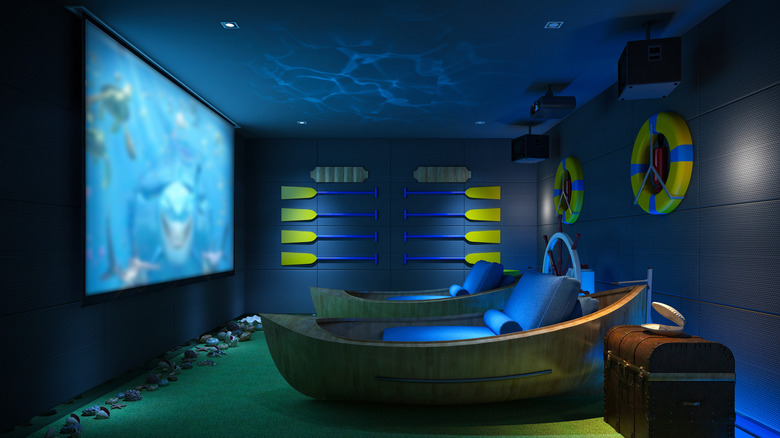 nautical theme home theater