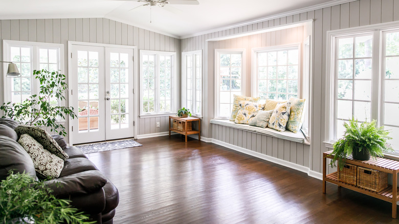 Sunroom with reading nook