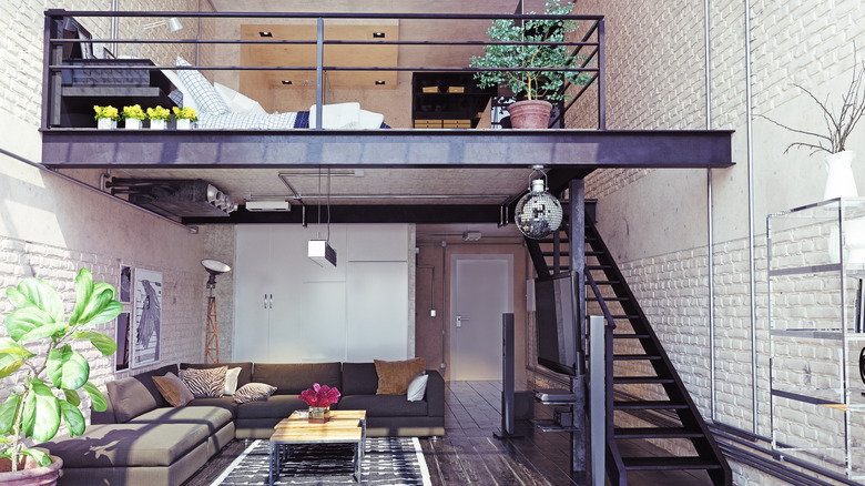 Industrial loft style apartment