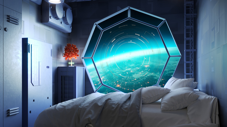 Space-themed bedroom