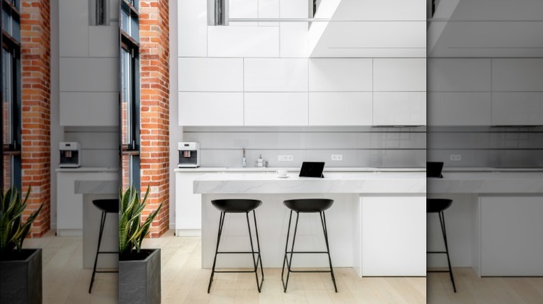 Bright and open loft kitchen