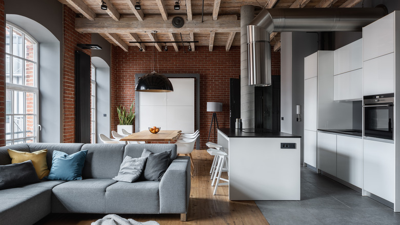 Industrial studio apartment