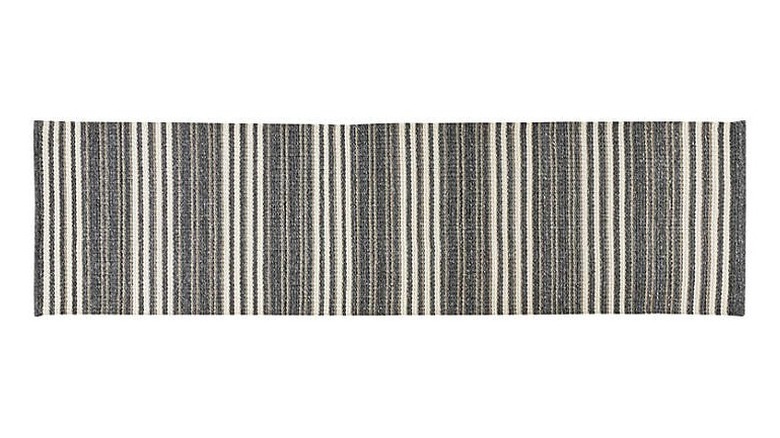 Simple striped runner rug