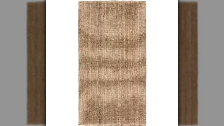 Neutral jute rug