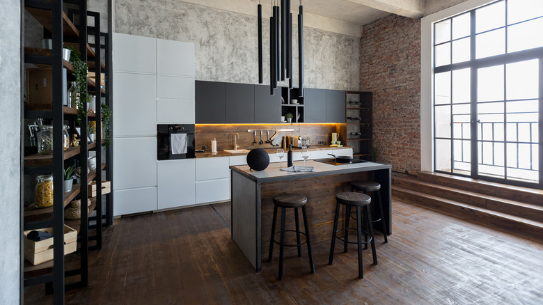 Modern industrial kitchen