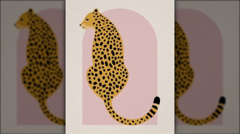 drawing of a leopard