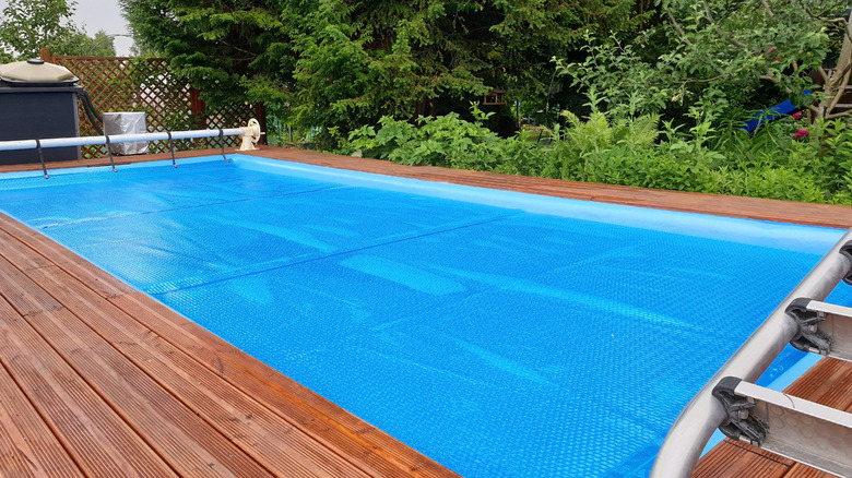 pool cover for winter protection