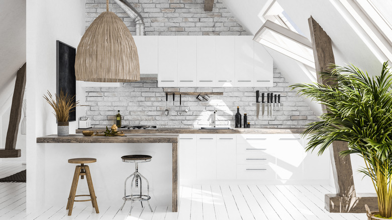 Attic kitchen