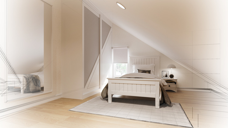 Attic bedroom