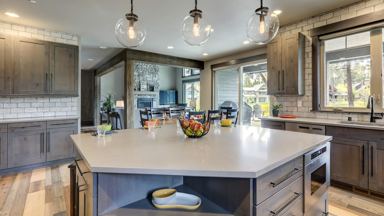 a unique kitchen island 