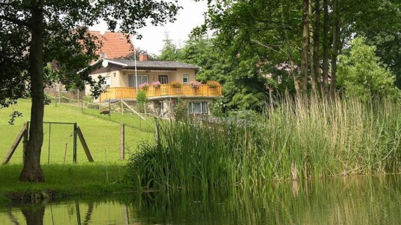 German bungalow near river