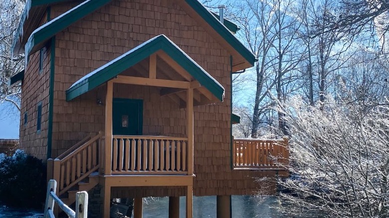 Airbnb rental with a river view