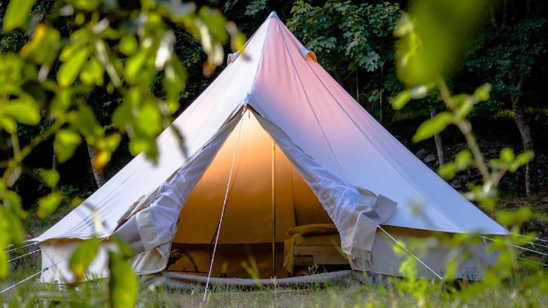 Airbnb tent in Italy