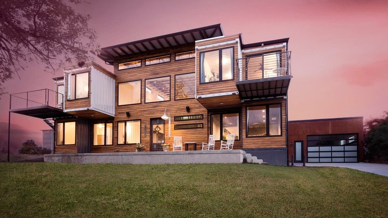 huge shipping container home in Denver