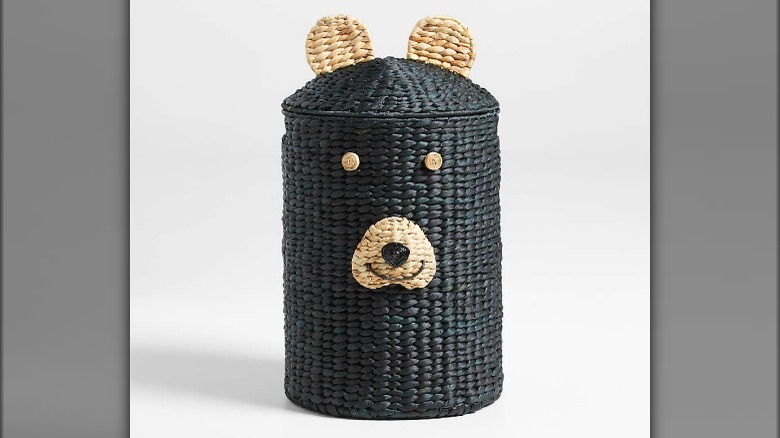 Bear shaped laundry hamper