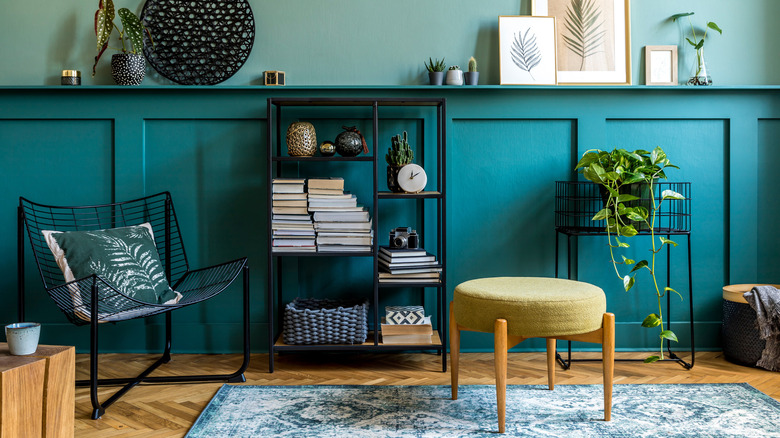 Ottoman in a stylish room