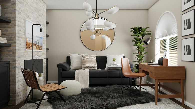 Modern light fixture living room