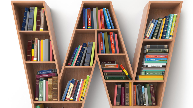 W bookshelf