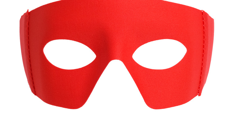 red superhero mask