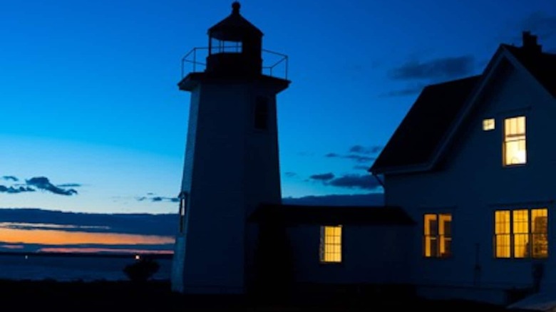 Lighthouse at night