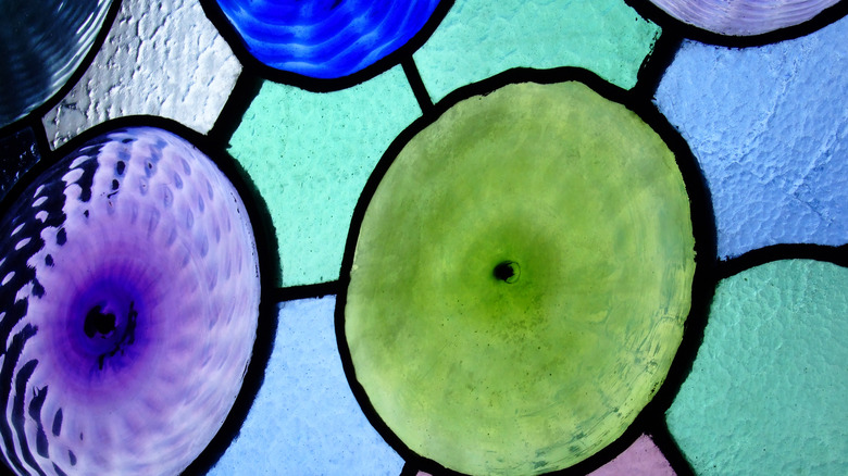 colorful glass circles