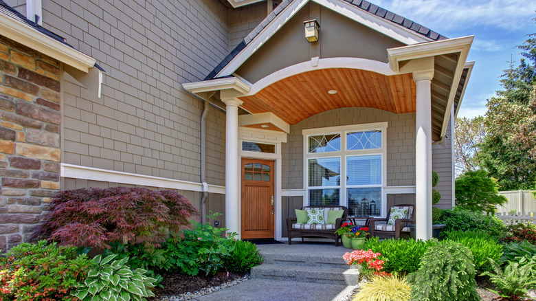 large window on house