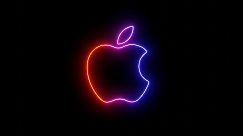 Apple neon sign