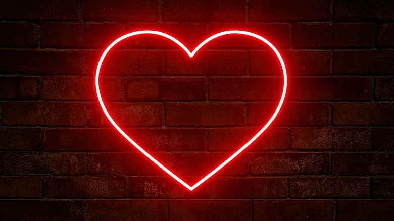 Heart neon sign