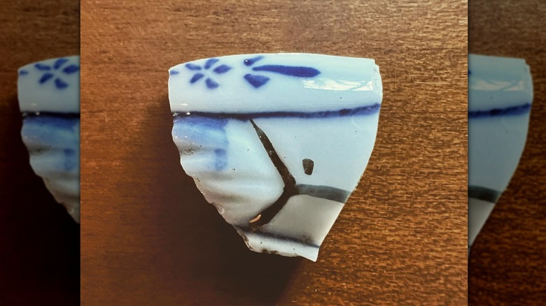 broken piece of pottery