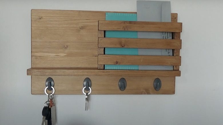 hanging mail and keys holder