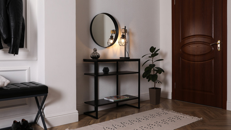 small black console table