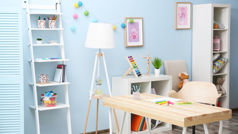 playful and colorful kid desk