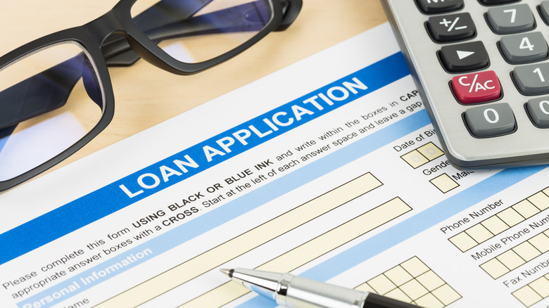 Loan application and calculator