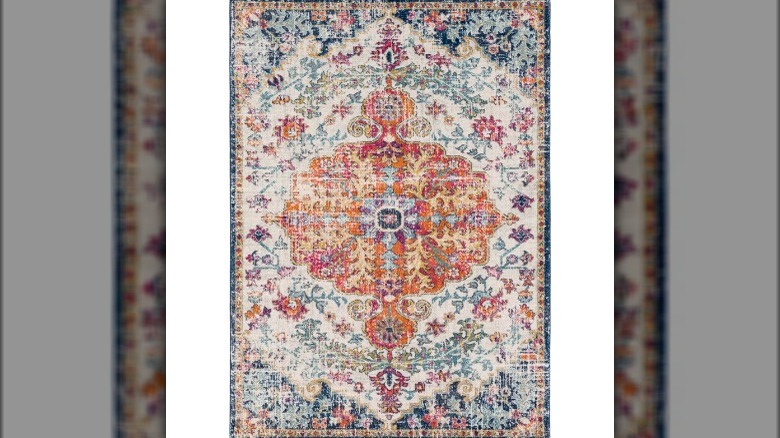 Colorful oriental area rug