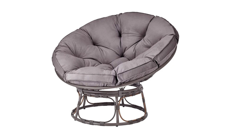 Gray papasan chair