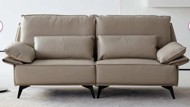 Kaleburnu vegan leather couch