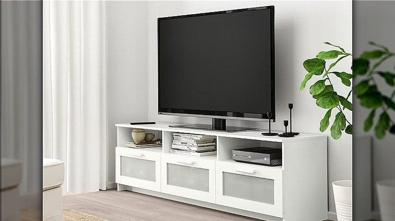 White BRIMNES TV stand