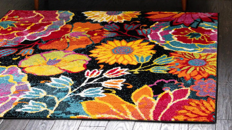 floral rug