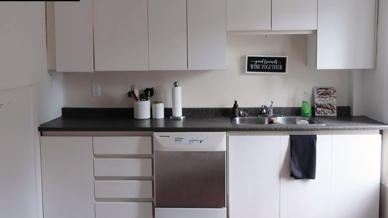 white tiny kitchen