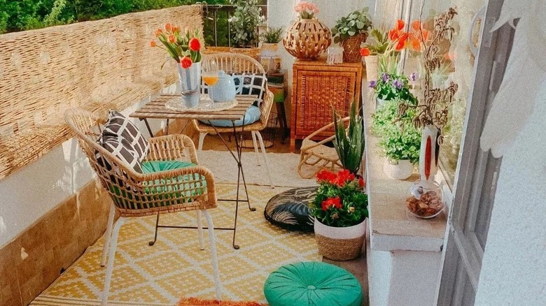 Cheery spring patio