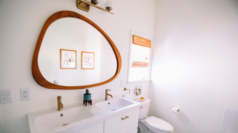 Mid-century style vanity mirror