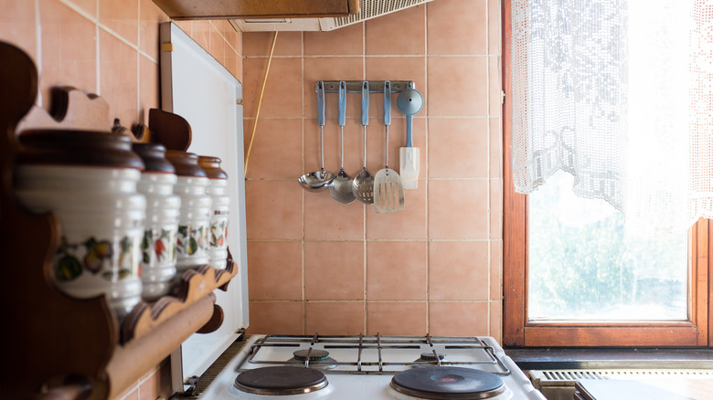 old school kitchen with tiles 