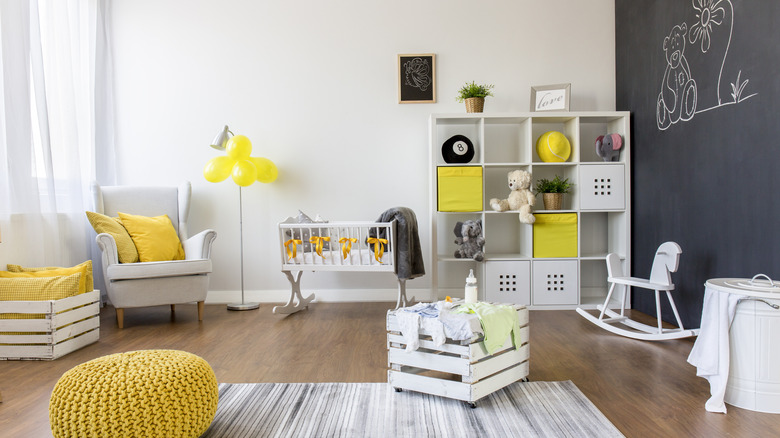 Yellow and white nursery