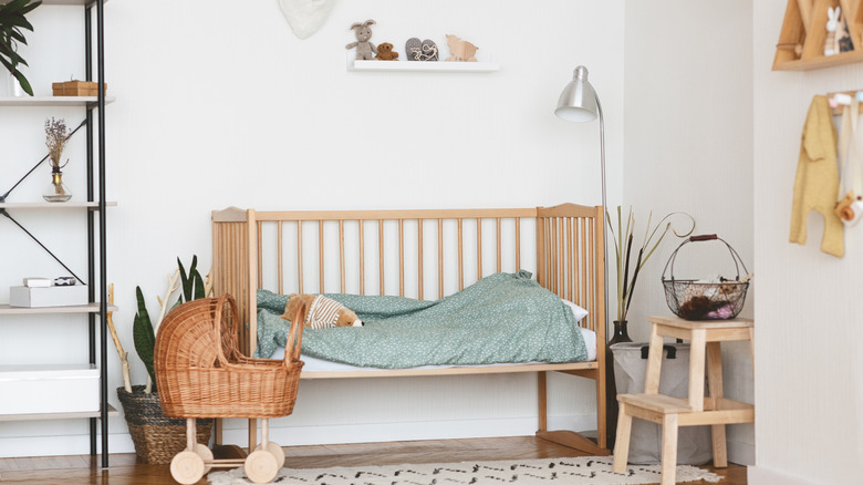 Simple but trendy nursery 