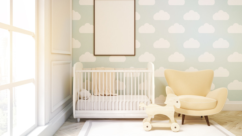 Light blue cloud nursery